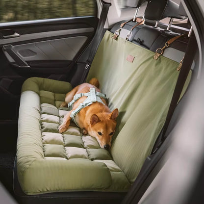 Travel Safety Backrest Cushion Large Dog Car Seat Bed - Chess Board Lounge Chair Suitable for Most Car Models
