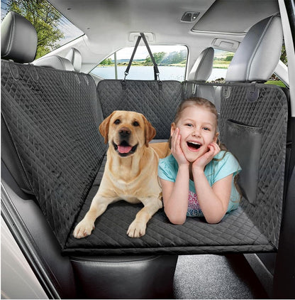 Dog Car Seat Cover - Durable Hammock Style Protector for Backseat of Cars, Trucks, and SUVs