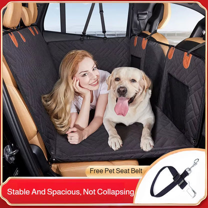 Winter Removable Car Seat Cover Back Seat Extension Dog Pad Waterproof Scratch Proof Nonslip Hammock Rear Seat Cushion for Pet