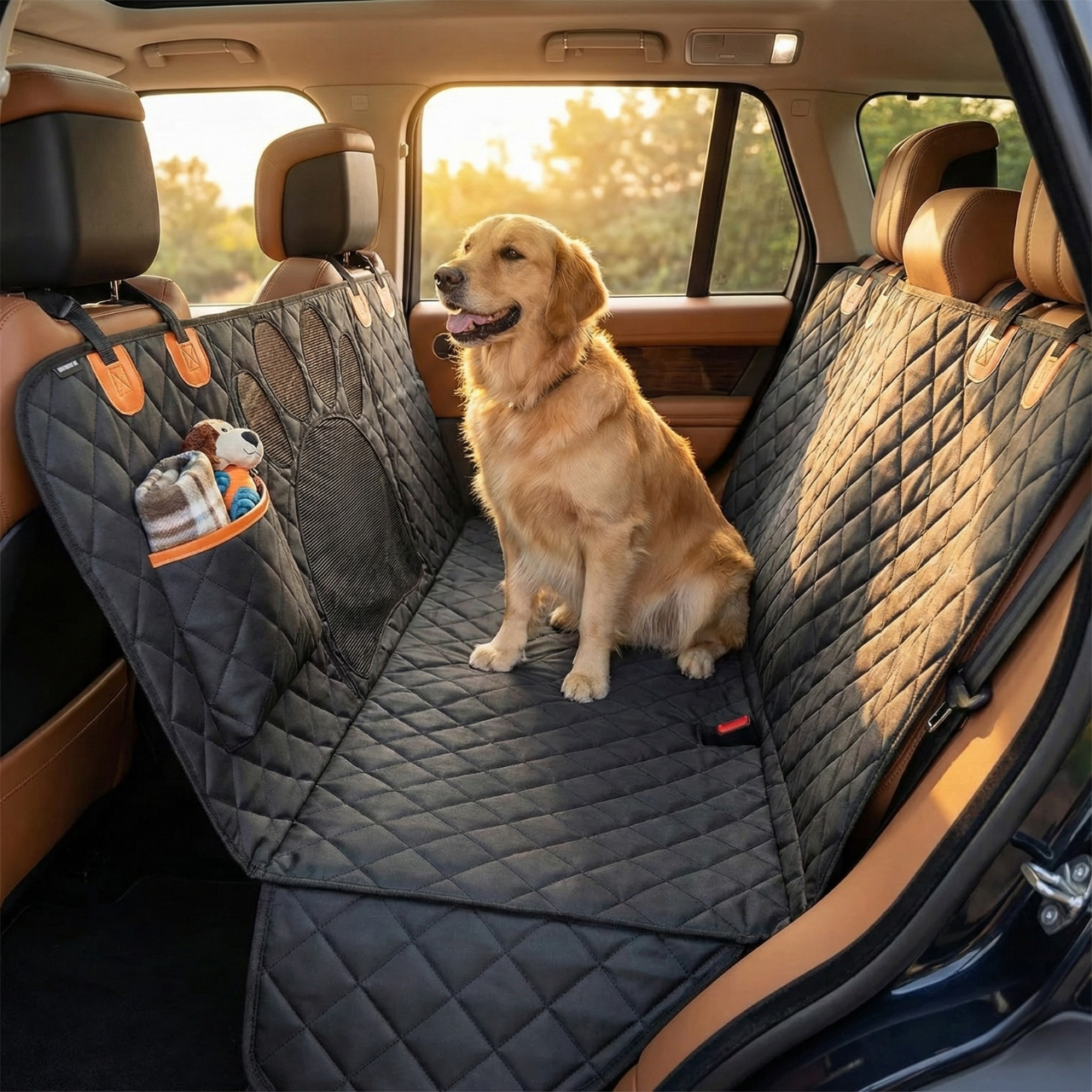Ultimate Waterproof Dog Car Hammock: Keep Your Car Clean and Your Pup Happy with Our Stylish Universal Pet Seat Cover!