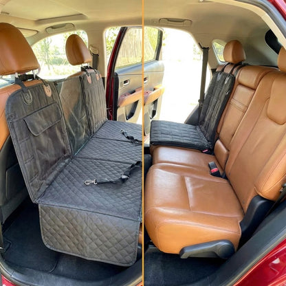 Dog Car Seat Cover - Durable Hammock Style Protector for Backseat of Cars, Trucks, and SUVs