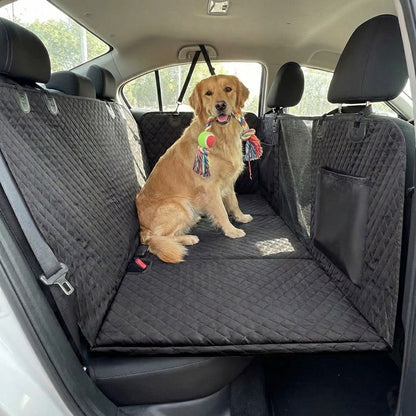 Dog Car Seat Cover - Durable Hammock Style Protector for Backseat of Cars, Trucks, and SUVs