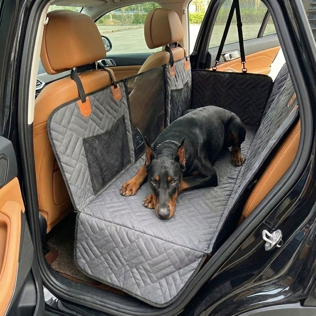 Ultimate Waterproof Dog Seat Cover - Scratch Proof & Non-Slip Hammock for All Breeds