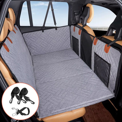 Winter Removable Car Seat Cover Back Seat Extension Dog Pad Waterproof Scratch Proof Nonslip Hammock Rear Seat Cushion for Pet