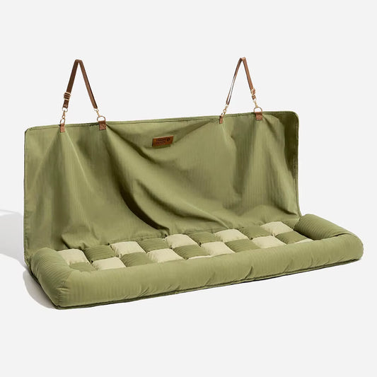 Travel Safety Backrest Cushion Large Dog Car Seat Bed - Chess Board Lounge Chair Suitable for Most Car Models