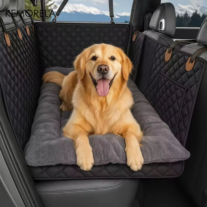 Winter Dog Car Seat Mat, Thick Warmth & Non-Slip Bottom, for SUV Sedan Truck Bed Mat for Winter & Road Trips, Machine Washable